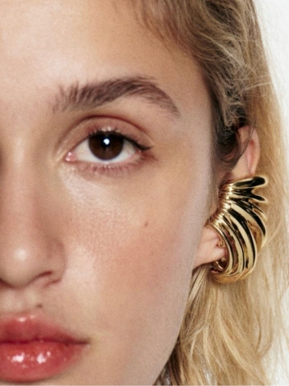 New Zara Chunky Metallic Ear Cuffs Earrings - Picture 3 of 15